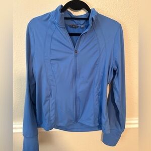Easter / Spring Activewear 💐 pretty Blue Danskin full zip athletic jacket large
